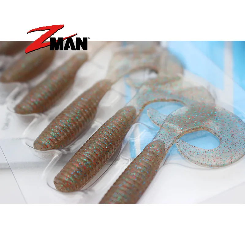 US ZMAN Ned grupo de pesca GrubZ flotante, cola de un solo rollo, carretera, cebo subblando - imagen 4