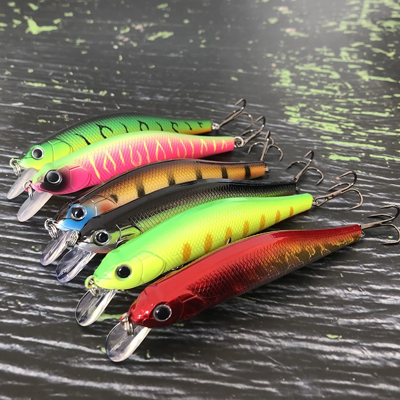 Señuelos de Pesca flotantes Minnow 11g 90mm Isca Pesca Wobbler cebo Artificial para trucha carpa Jerkbait Swimbait accesorios de Pesca - imagen 5