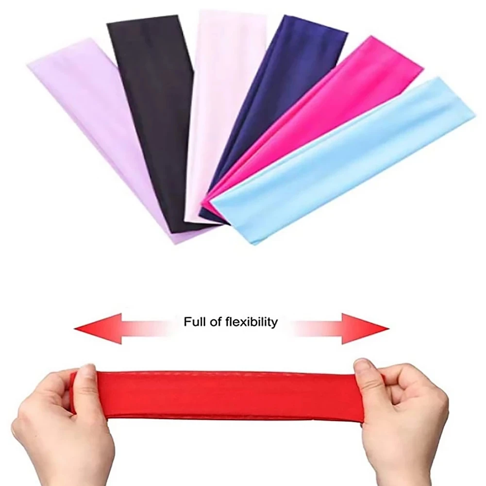 Vendaje deportivo para hombre y mujer, accesorios para el cabello para correr, turbante, diadema para Yoga, banda para el sudor, bandas elásticas para el cabello - imagen 4