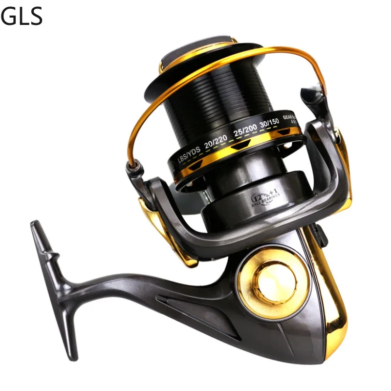 Carrete de pesca de alta velocidad, rueda giratoria de agarre suave para agua dulce y salada, accesorios de pesca, 12 + 1BB, novedad - imagen 3