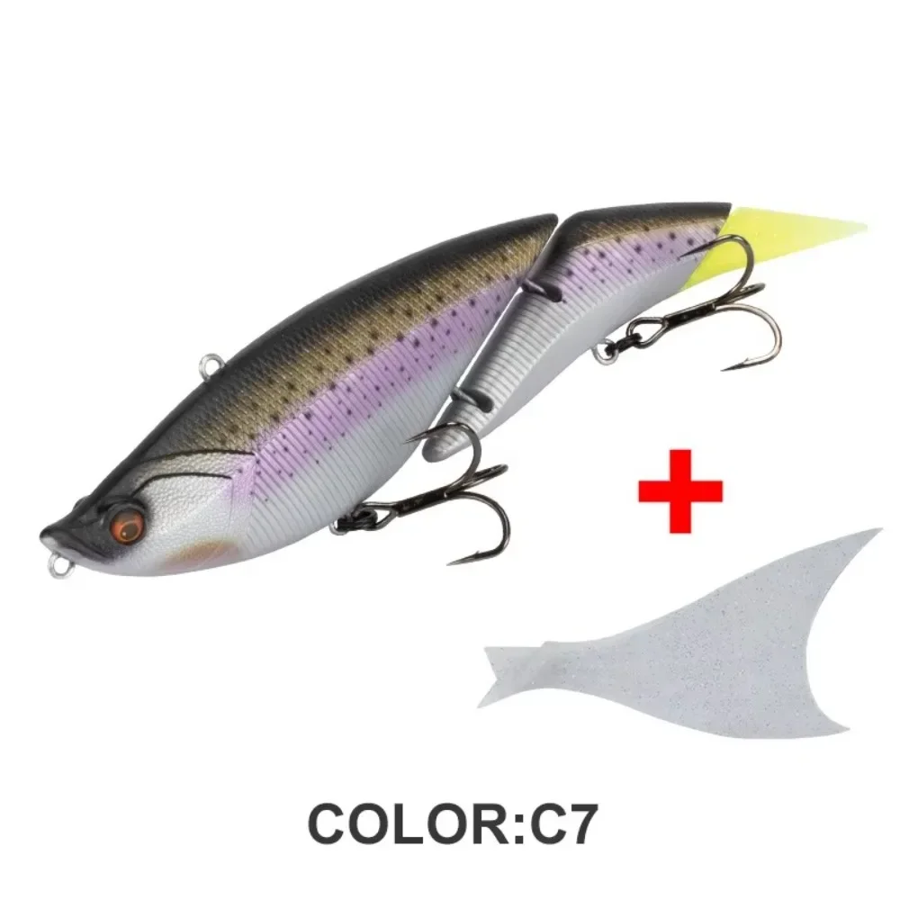 Cebo giratorio para trucha, 190mm, 55g, Wobbler de curricán ultragrande, señuelo de pesca flotante, 2 secciones, 2 juntas - imagen 2