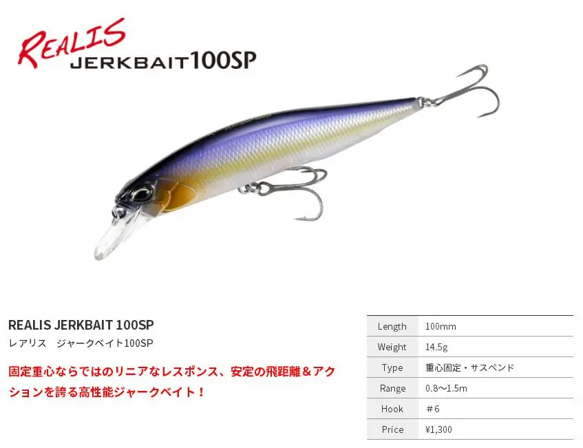 Cebo de carpa japonés DUO REALIS JERKBAIT 100SP suspendido MINOAN 14,5G STOP MINOAN - imagen 5