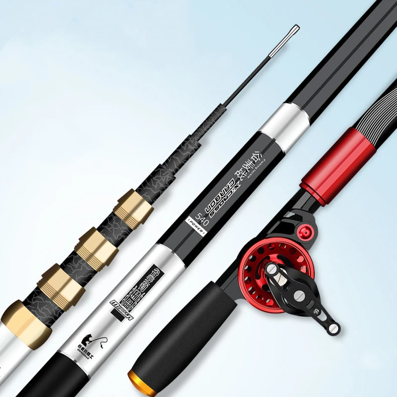 Multiple Positioning Hollow Fishing Rod 19 Tune Super Hard Power Hand Rod High Carbon Strong Waist Strength Canne a Peche Pesca - imagen 2
