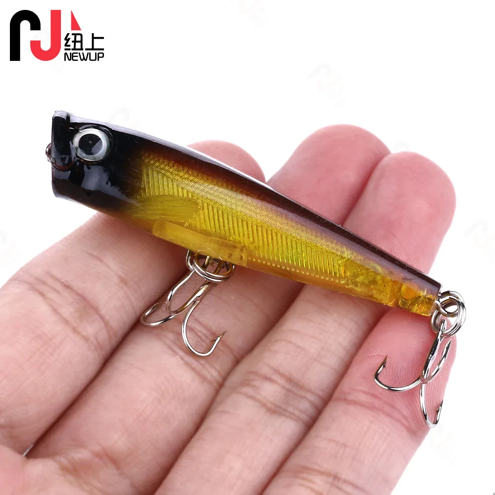 Newup-señuelos de pesca Topwater Popper, 6,5 Cm-6,6G-8 # Wooper Popper, productos para cebo de pesca, señuelo de lucio - imagen 5