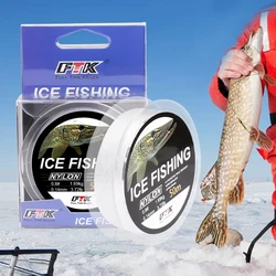 Línea de pesca en hielo NGB de 50M, monofilamento súper fuerte de nailon, línea de pesca de agua salada, línea de carpa japonesa de baja memoria