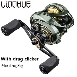 Carrete Baitcasting Linnhue WK1000 – Arrastre 8 kg, ratio 7.2:1
