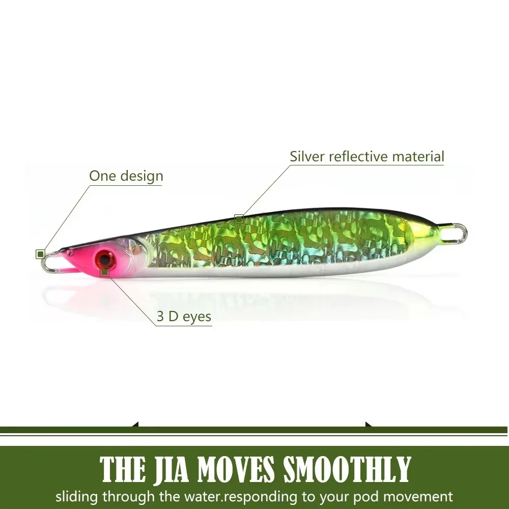 FTK 130g 160g señuelo de pesca con plantilla de Metal ojos 3D 13,5 CM cebo Artificial duro accesorios de Señuelos de Pesca de Mar - imagen 2