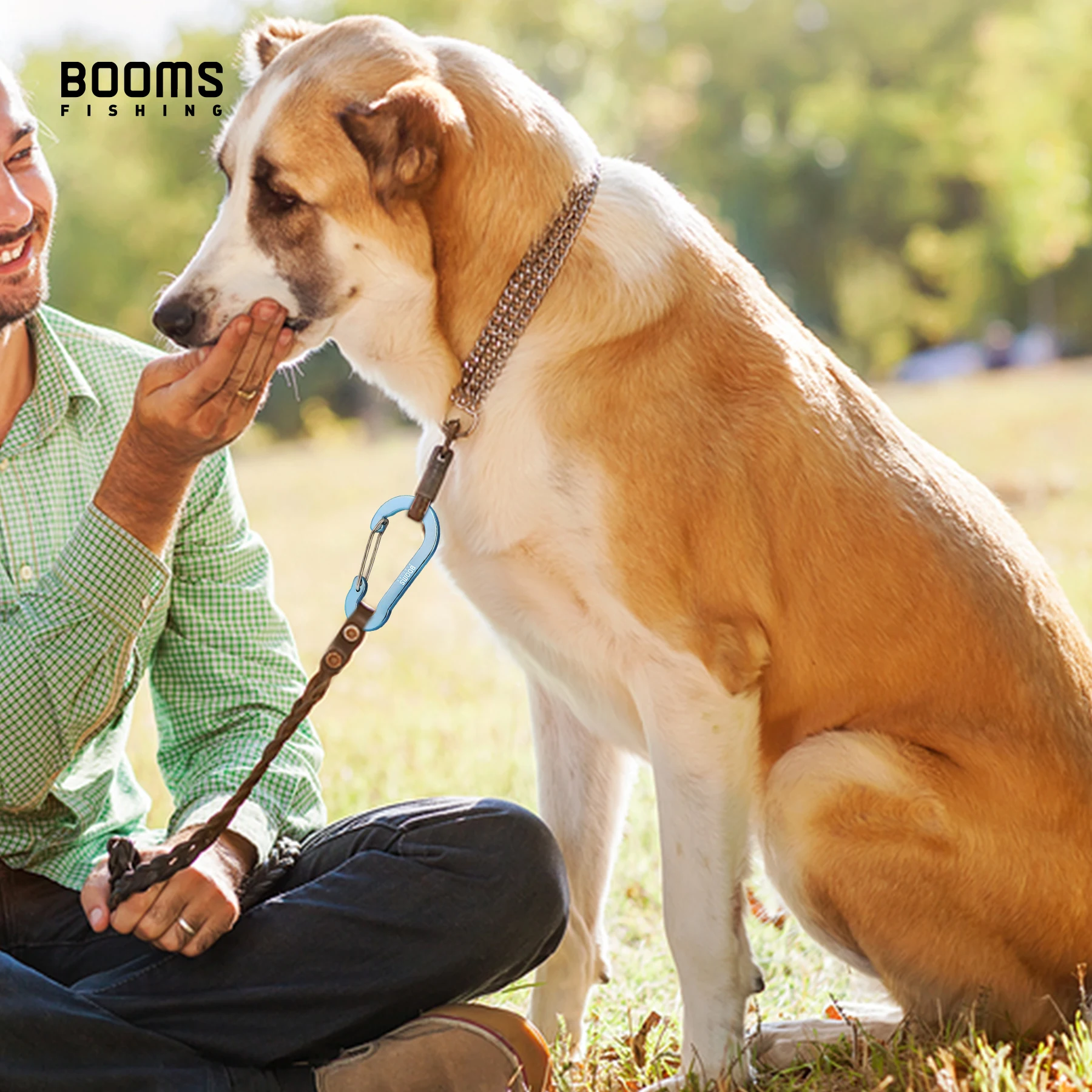 Booms Fishing CC5 mosquetón multiusos 10 Uds 2,7 pulgadas/7cm hebilla para acampar al aire libre llavero aluminio Caribeaner Clip accesorios de pesca - imagen 4