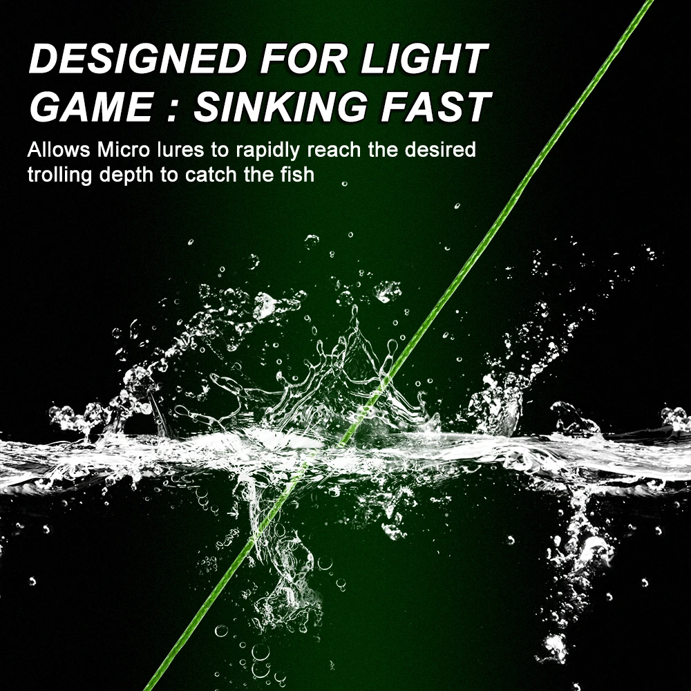 Línea de pesca MIFINE Devil's Wire Light Game fina y fuerte 4X línea de PE trenzada 150M accesorios de alambre de pesca perca, lubina, trucha - imagen 4