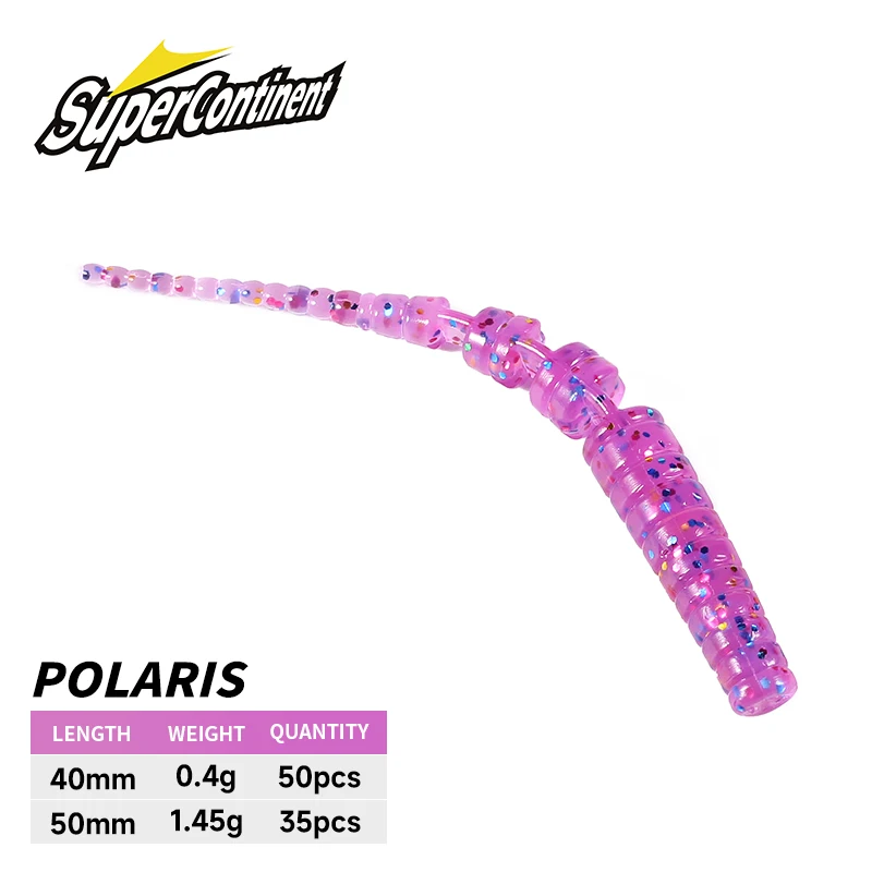 2020 supercontinente 4cm 5cm Señuelos de Pesca cebo Artificial suave predador aparejos Polaris hundimiento señuelo Pesca aparejos de Pesca baratos