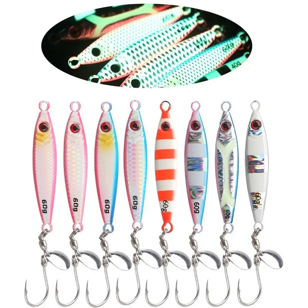 Shore Jig Fosforescente Profesional Señuelo metálico para spinning - imagen 3