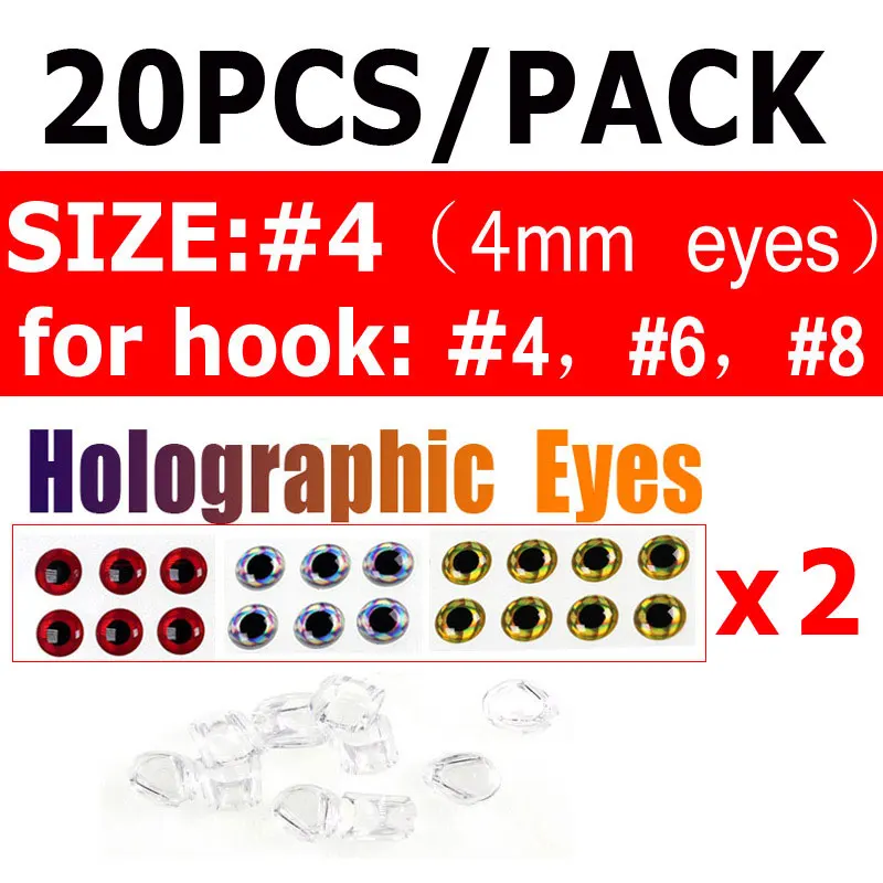 Size 4 Holo Eyes