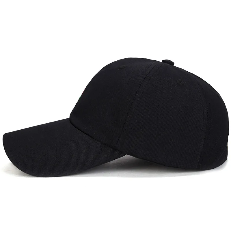 Gorra de béisbol con bordado rosas vista trasera