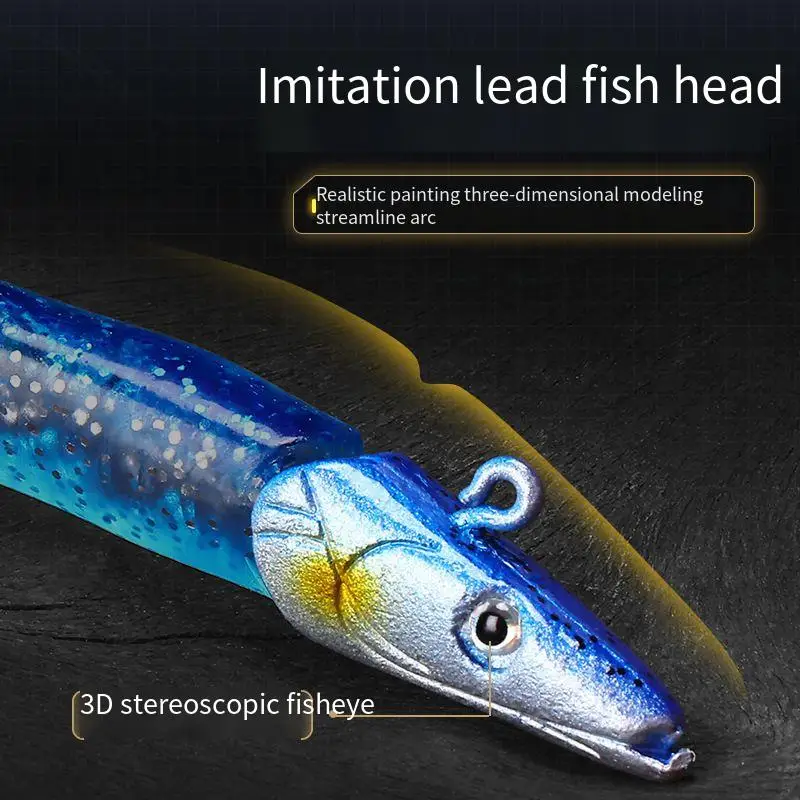 Jig Head con Vinilo T-Tail – Swimbait Artificial que se Hunde - imagen 3