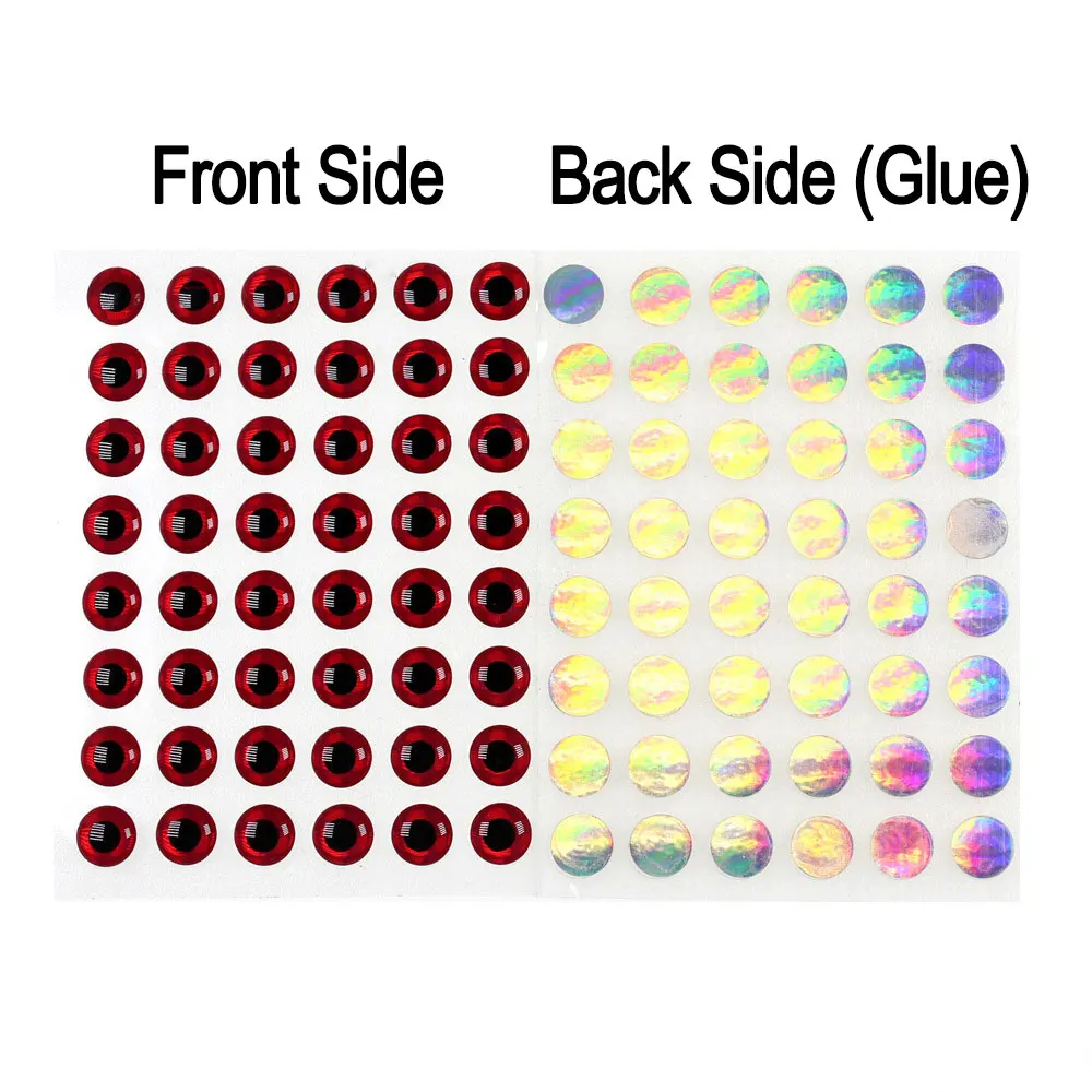 ICERIO 100 Uds 2mm ~ 18mm epoxi holográfica 3D ojos de pez Streamer moscas de agua salada Señuelos de pesca Jig cebo Material de fabricación - imagen 5