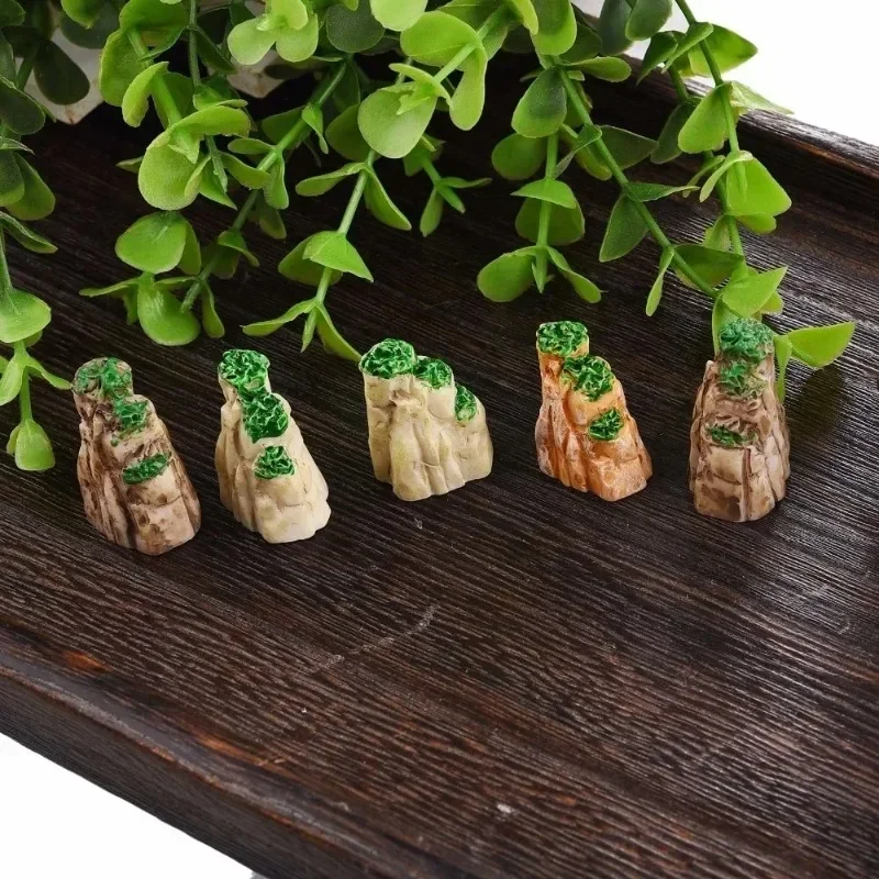 Mini Bonsáis Montaña de Resina Natural – Decoración para Jardín y Hogar - imagen 4