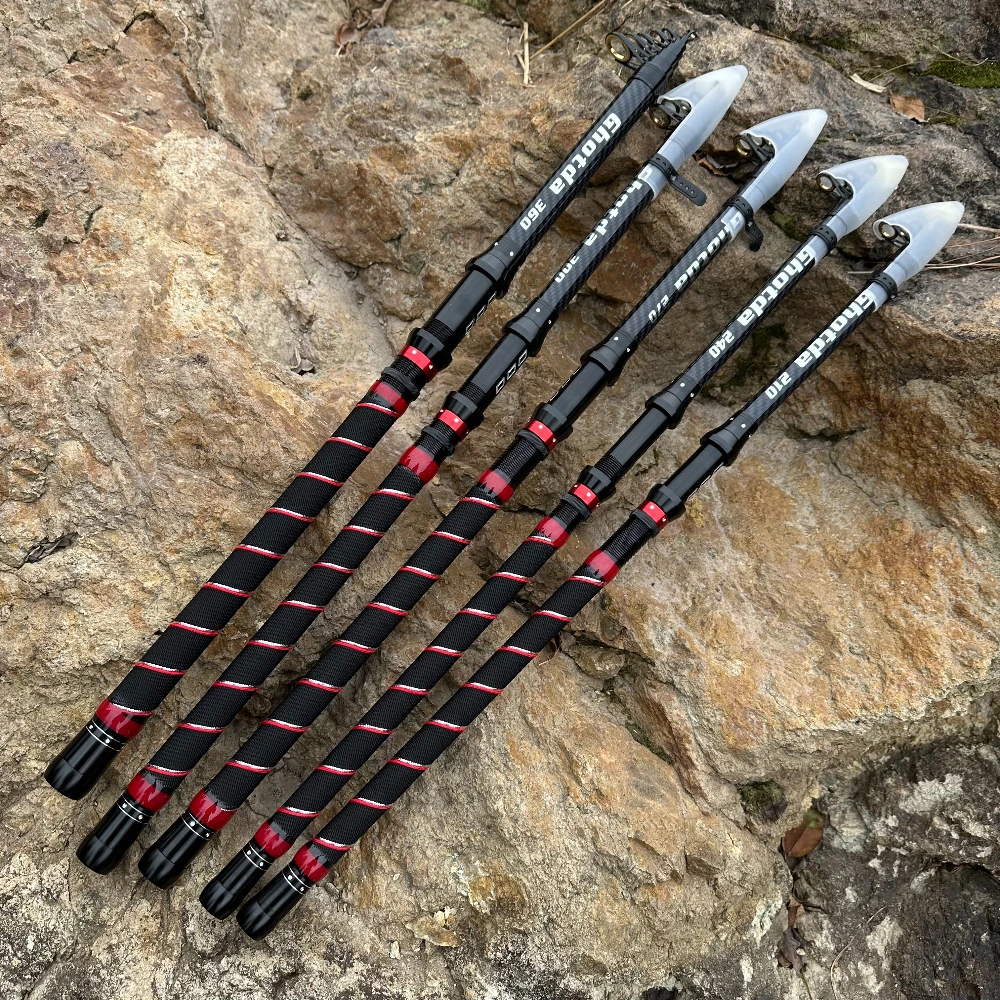 Caña telescópica carbono surfcasting – Lanzamiento largo - imagen 4