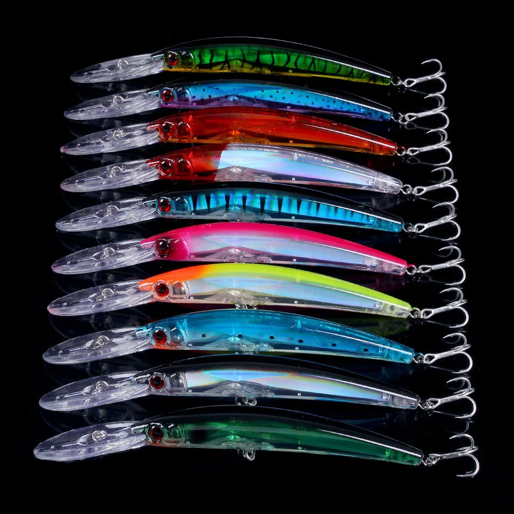 Señuelo de pesca Minnow de 170MM y 23,5G, cebo Artificial láser, ojos 3D, Wobblers de pesca, Lucio, carpa, cebo, Crankbaits, aparejos de pesca - imagen 3
