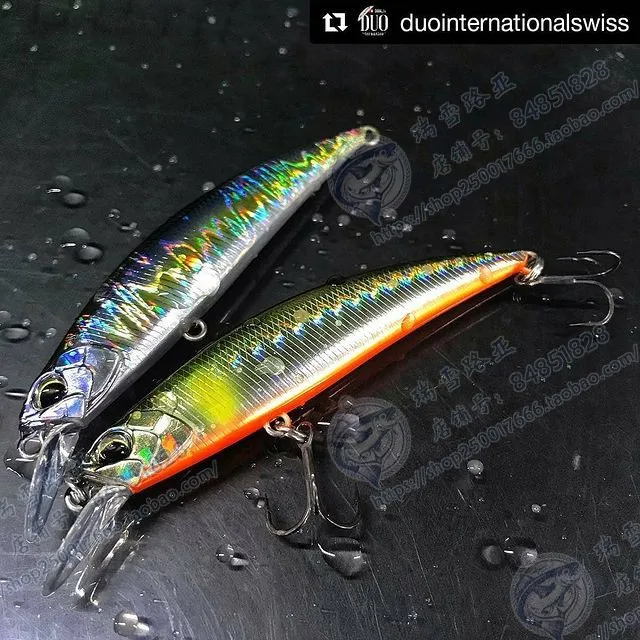 Japón DUO SPEARHEAD RYUKI 110S Mino sumergido 21g, Trembling, Beaked, Blue Bass trucha - imagen 2