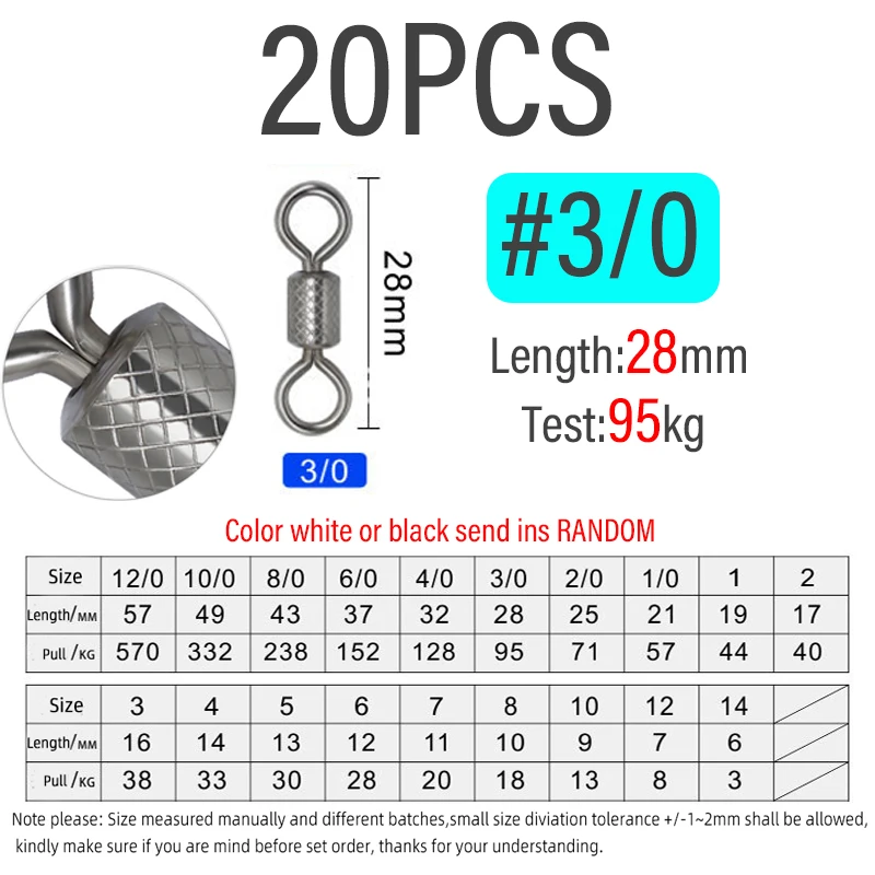 Size 3l0 20PCS