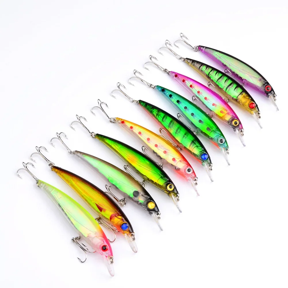 Señuelos de Pesca Minnow, 11cm, 13,5g, Wobblers, Crankbaits, cebos duros artificiales, ganchos, ojos 3D para Pesca de carpa, Isca, 1 ud. - imagen 4