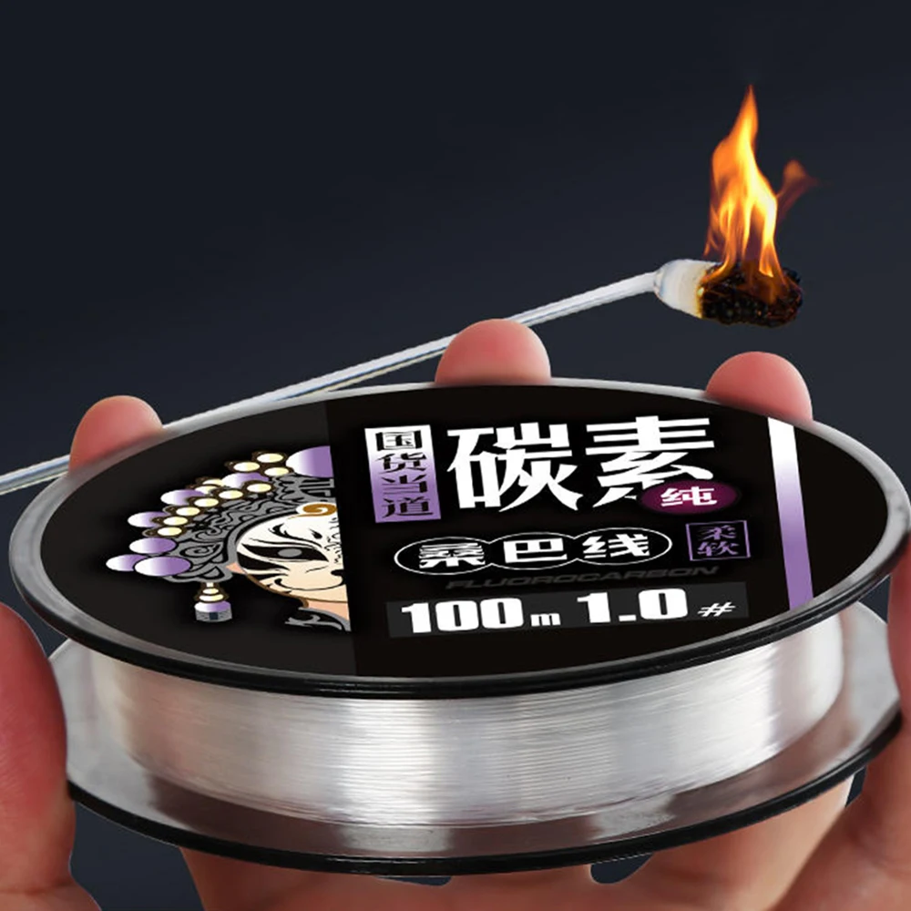 ThornsLine 100M 100% línea de pesca de fluorocarbono 30lb línea líder de alta calidad súper fuerte Japón fibra de carbono transparente todo para peces - imagen 3