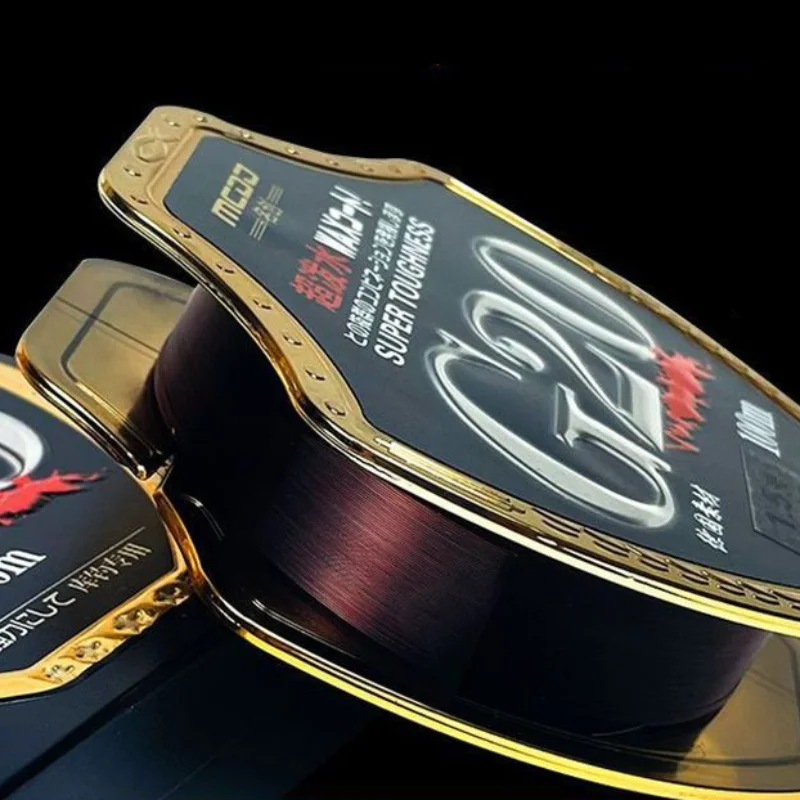 Sedal de pesca de fuerza fuerte, auténtico, nailon súper suave, principal, resistente al desgaste, negro, Pit, gancho de hilo - imagen 3