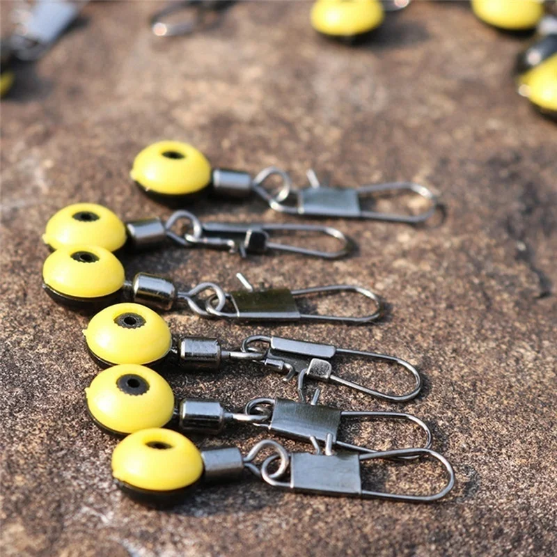 30 unids/set flotador de pesca Bobber detiene conectores de frijoles espaciales herramientas de pesca de agua salada de mar equipo de Metal de plástico nuevo juego - imagen 2