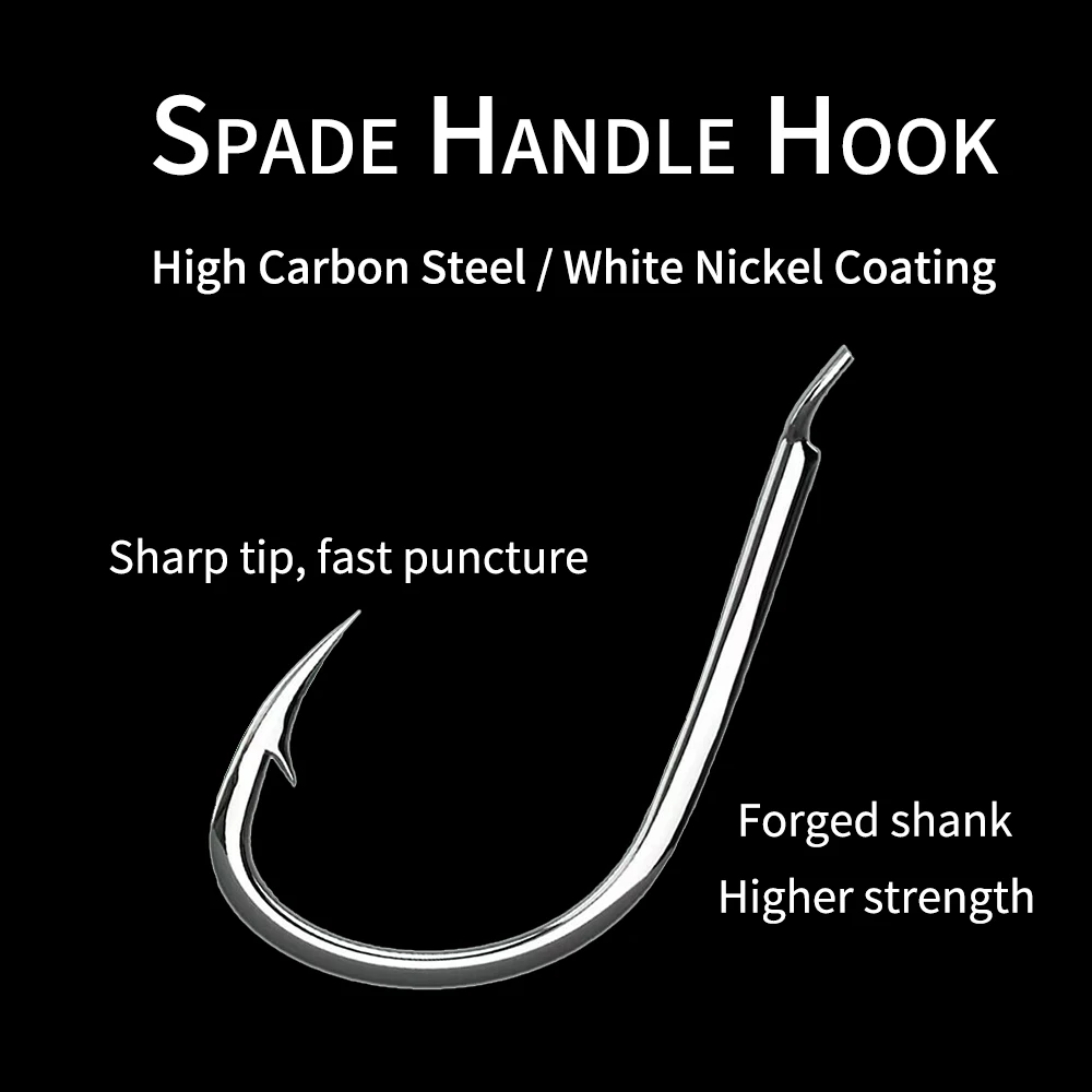 Ellllv-anzuelos de cuerda de plumas de colores, señuelos artificiales de Pesca en agua salada, aparejos de Pesca de caballa, 6 unids/lote por bolsa - imagen 3