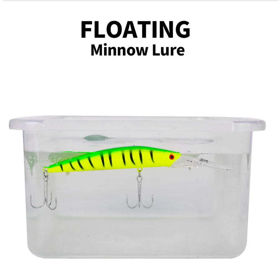 Crankbaits Señuelos de Pesca Jerkbait Minnow, cebo duro Artificial, Wobblers para curricán, Lucio, carpa de agua superior, aparejos de pesca Swimbait - imagen 5