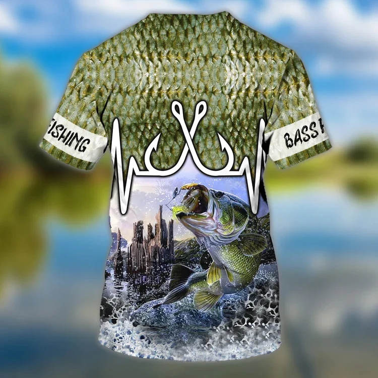 PLstar Cosmos camiseta pesca lubina 3D personalizada para verano TX278