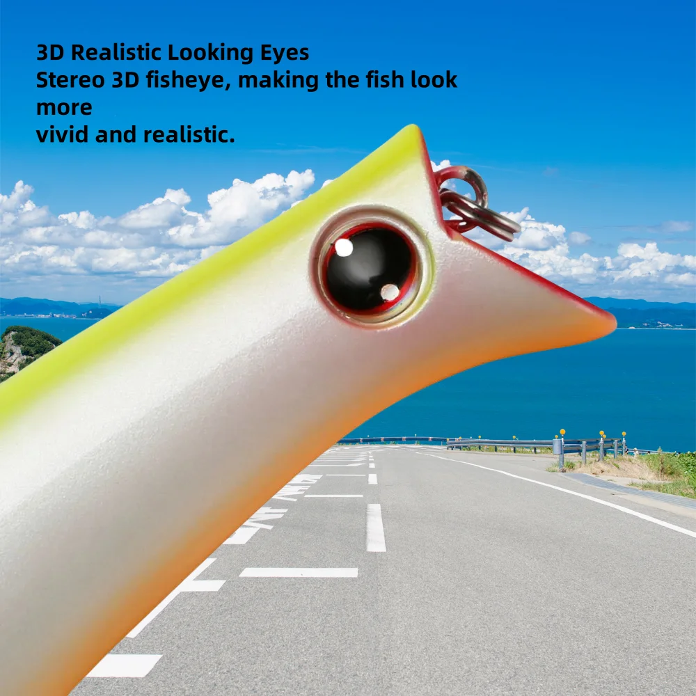 MUKUN 90mm 13g 110MM 14,5G Minnow Wobbler cebo Artificial Crankbait pesca señuelo duro flotante ojos 3D 2 ganchos - imagen 3