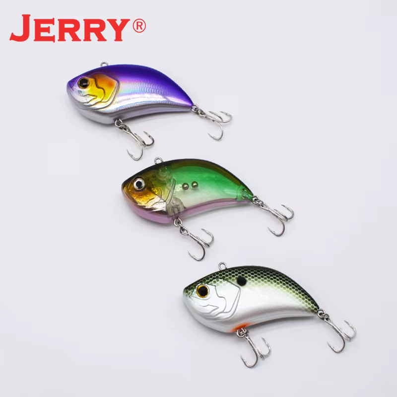 Jerry 55mm vibración hundimiento traqueteo VIB señuelo de pesca Lipless Crankbait Artificial cebo duro Deep Running Pike Bass - imagen 5
