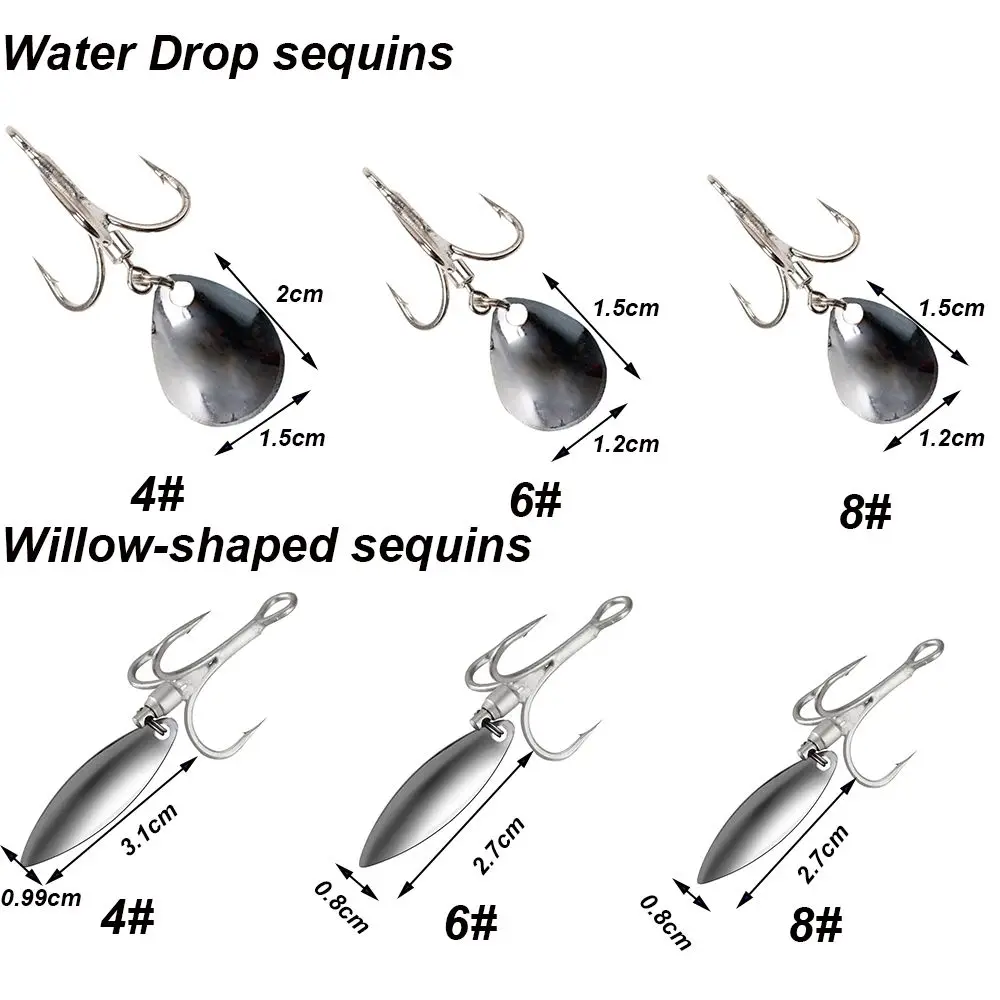 Señuelo caliente, anzuelo de pesca afilado de acero al carbono con anillo giratorio de lentejuelas, cebo de Jigging - imagen 5