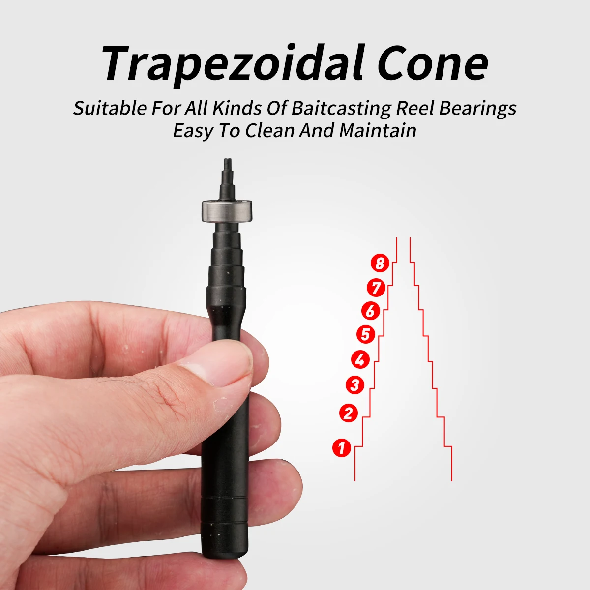 Juego de herramientas de reparación DIY, piezas de carrete giratorio para Baitcasting, removedor de pasadores de desmontaje, Kit de herramientas de mantenimiento de carrete de pesca, aparejos de pesca - imagen 4