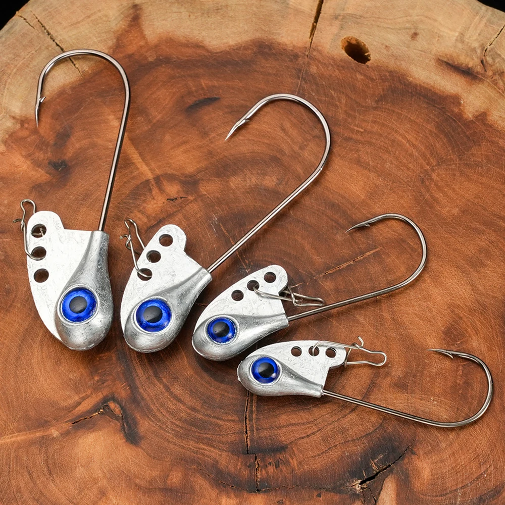 Jig Head VIB con púas – Vástago largo con ojos 3D para vinilo - imagen 4