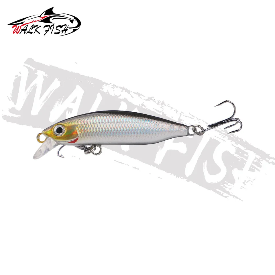 WALK FISH-señuelo de pesca de pececillos, cebo duro de alta calidad, Crankbait Stream, para perca, Lucio, trucha, lubina, 1 piezas, 5cm, 3,7g - imagen 2