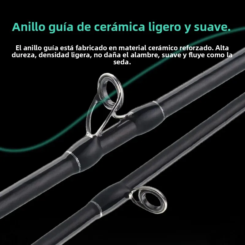 Caña DEUKIO Slow Jigging 1,8m – Guías Fuji O, carbono para barco - imagen 3