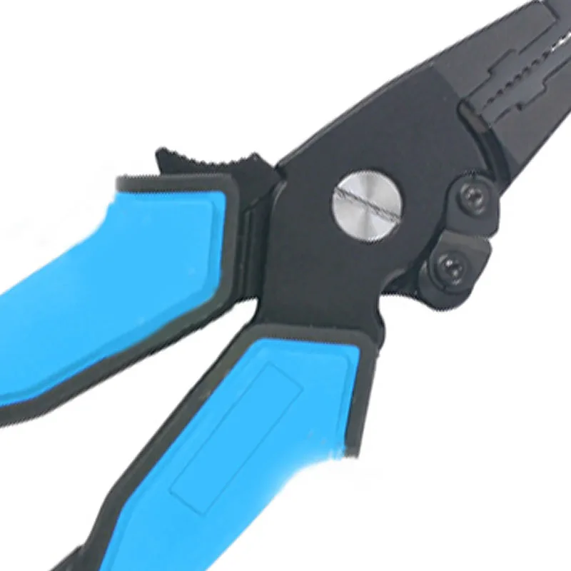 TAKEDO-Alicates de pesca de agua salada con gancho de selección de hebilla, alicates de anillo dividido, tijeras de línea de corte, equipo de pesca, 19,5 cm, 120g - imagen 3