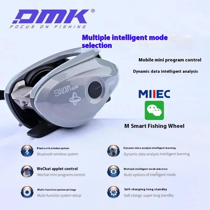 Dmk Silver Feather Pro 8,5 – Carrete Baitcast ligero con freno 5kg - imagen 3