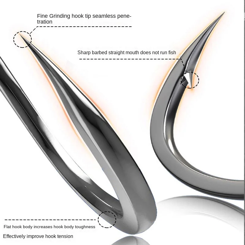 Juego de anzuelos de pesca de bagre, señuelo de pesca de trucha de Río, ganchos compensados, doble gancho de pescado japonés, accesorio gemelos originales, Clip de venta en el mar - imagen 3
