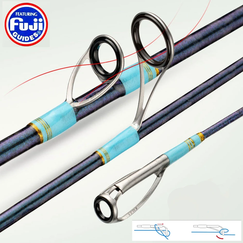 Caña de pescar ultraligera Fuji Guide Part Lure, 1,92 m, peso de hasta 350g, Jigging lento, Spinning casting Ocean Boat - imagen 4