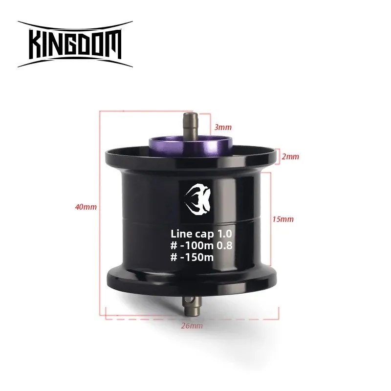 Carrete de pesca Kingdom Micro Monster Pro, carrete poco profundo, Material de aleación de aluminio, accesorios de pesca de alta calidad - imagen 2