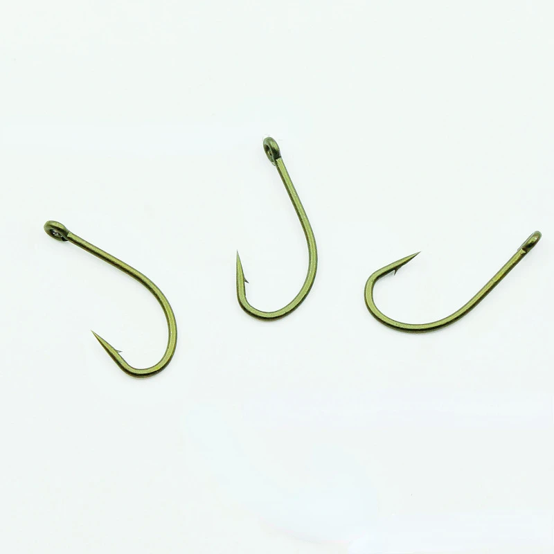 Anzuelo de Pesca para carpa, accesorio de cuerpo plano, color verde, Ojos de piezas, 1000 - imagen 4