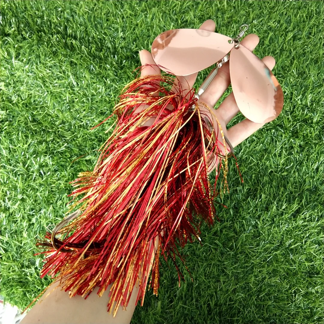 Swolfy 1pc 25cm 94g cebo giratorio de pesca, cebo giratorio para Lucio, lubina y trucha, Señuelos de Pesca para agua dulce y salada