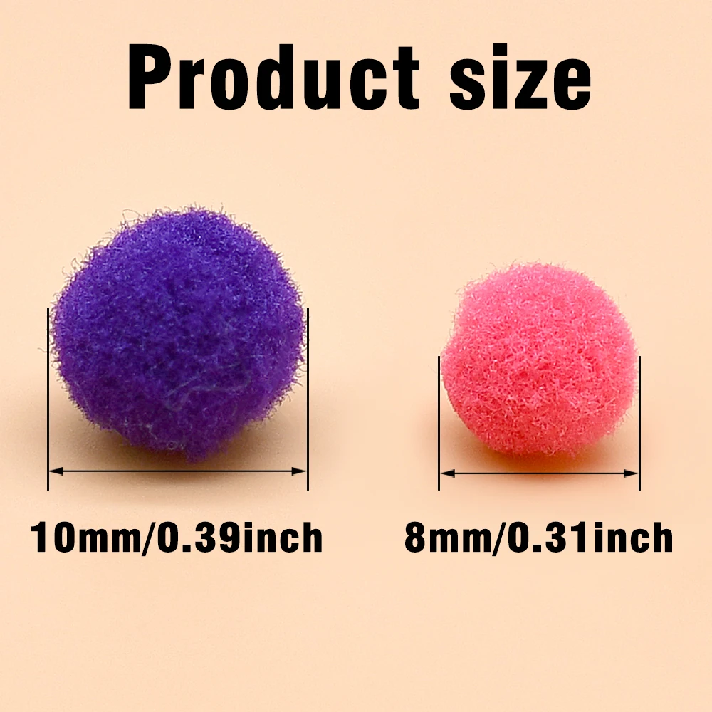 MNFT 50 Uds. Señuelo de pesca con bola de huevo de cristal sintético, Material de atado de moscas DIY para trucha salmón - imagen 2