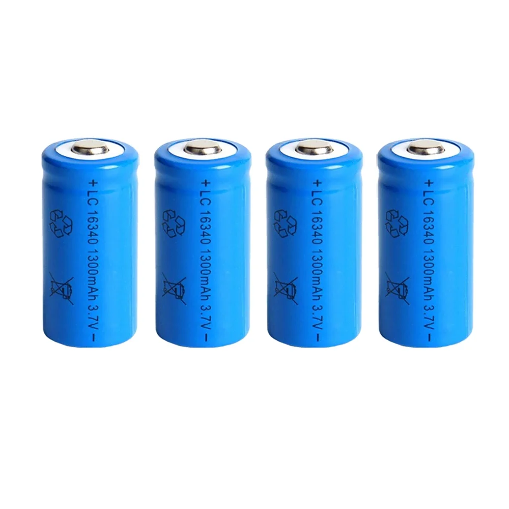 Batería Recargable 16340 CR123A – Litio 3,7V para Linterna de Pesca