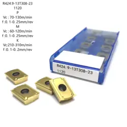 Zhuzhou 10 Uds TPMT/R424.9/TPMX/800 placa de inserción de perforación de agujeros profundos de carburo sólido