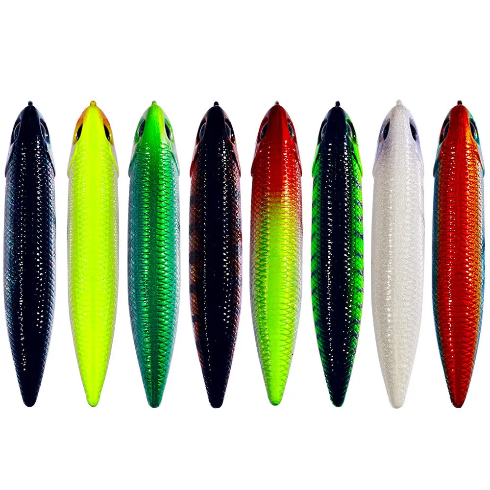 Señuelos De Pesca De superficie, cebos duros para caminar, palo flotante, Wobblers, enchufe, 6,5 cm, 6g - imagen 4