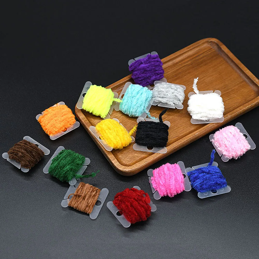 MNFT 2 tarjetas lanoso Bugger oropel chenilla - Material para atar moscas Hareline - imagen 3